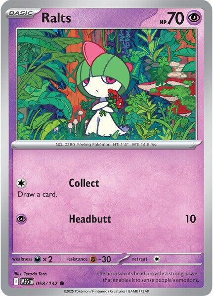 Mega Evolution Ralts Pokémon card